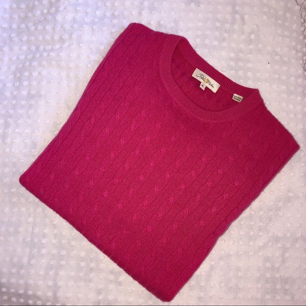 Peter Millar Pink Cashmere Sweater